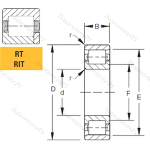 Подшипник роликовый радиальный 220RT 03