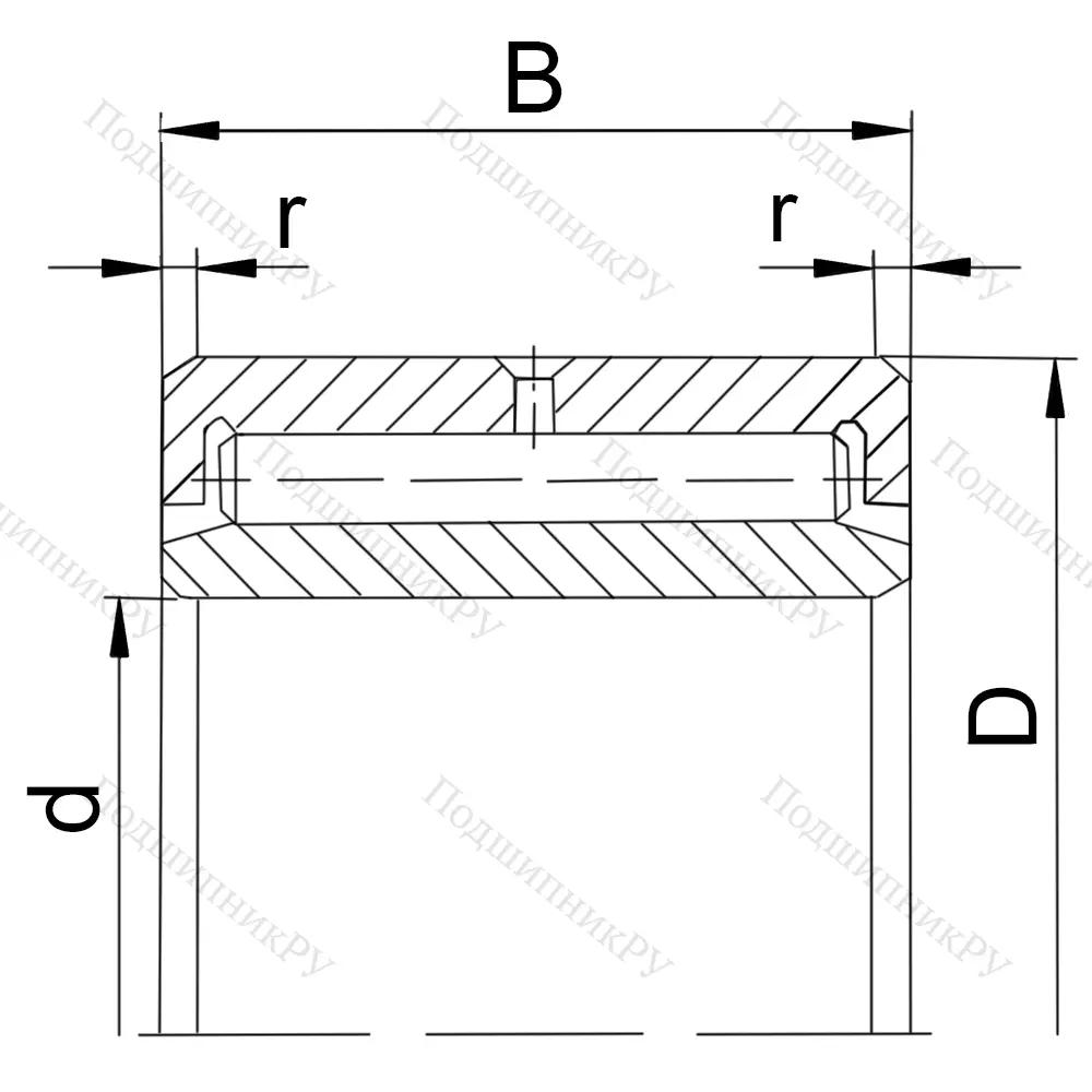 Подшипник NAV 4912 (4074912 ГОСТ) в Омске