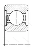 Подшипник  3060082 размер 2x5x2,3 от производителя  ГПЗ-7