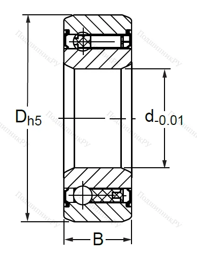Подшипник обгонной муфты  CSK 30 2RS в Омске