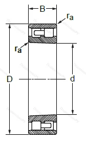 Двухрядный роликовый подшипник NN 3026 KP 51 (3182126-5 Л ГОСТ) в Омске