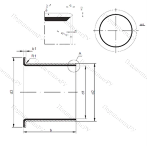 Подшипник скольжения TUF 1 22.150 от производителя  CX