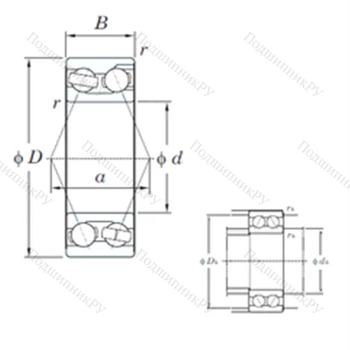 Подшипник шариковый радиально-упорный 3213