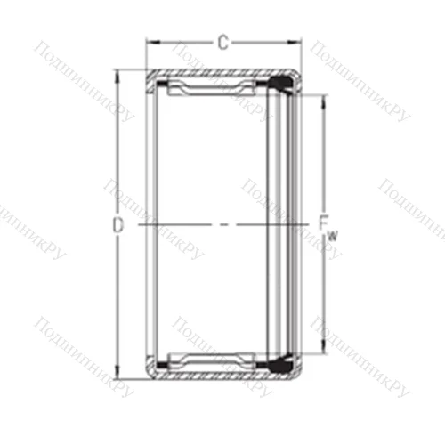 Подшипник игольчатый радиальный SCE 2014PR
