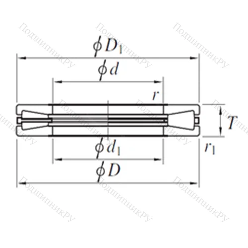Подшипник роликовый упорный THR 4850129
