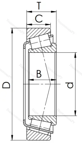 Конический роликовый подшипник 3007215 (33215) в Омске