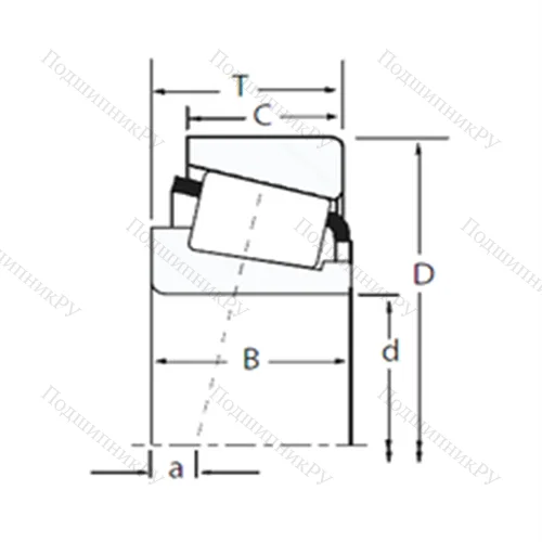 Подшипник роликовый радиально-упорный 14139/14283 от производителя  TIMKEN