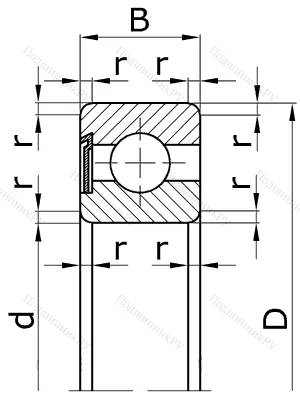 Шариковый однорядный подшипник 60120 (6020 Z) в Омске
