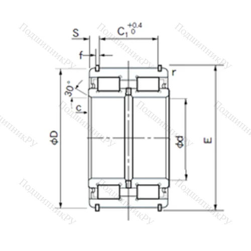 Подшипник роликовый радиальный E 5010NRNT