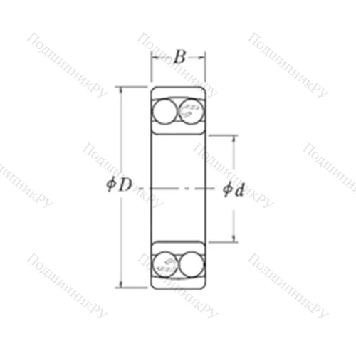 Подшипник шариковый радиальный самоцентрирующийся NLJ 1/2 от производителя  RHP
