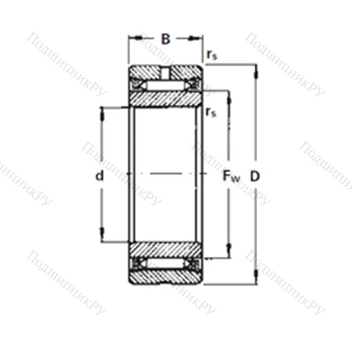 Подшипник игольчатый радиальный NA 1015 от производителя  TIMKEN