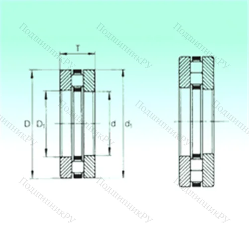 Подшипник роликовый упорный 89417-M от производителя  NBS
