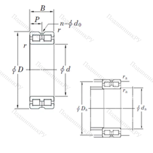 Подшипник роликовый радиальный DC 4910AVW