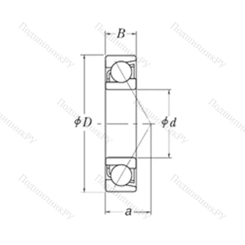 Подшипник шариковый радиально-упорный LJT 1.3/4 от производителя  RHP