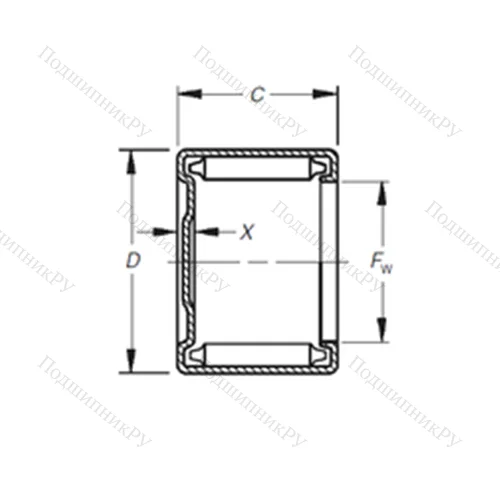 Подшипник игольчатый радиальный M-13161 от производителя  TIMKEN Подшипник игольчатый радиальный M-13161 от производителя  TIMKEN
