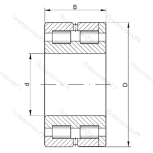 Подшипник роликовый радиальный NNC 4838 V от производителя  CX