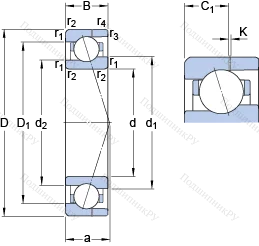 Подшипник 71903 ACE/HCP 4AH в Омске