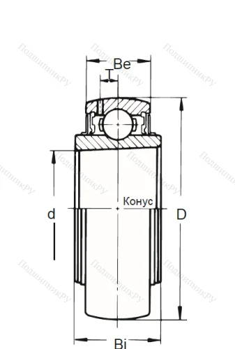 Корпусный подшипник UK 207 в Омске