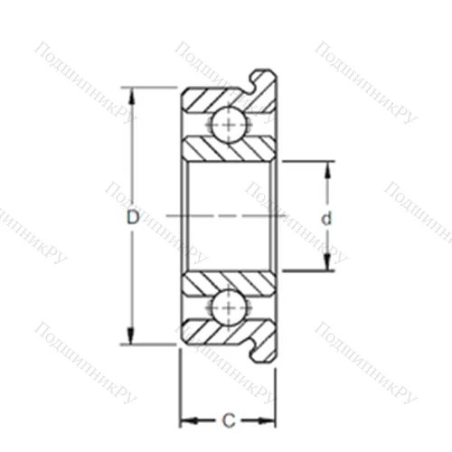 Подшипник шариковый радиальный SF 685