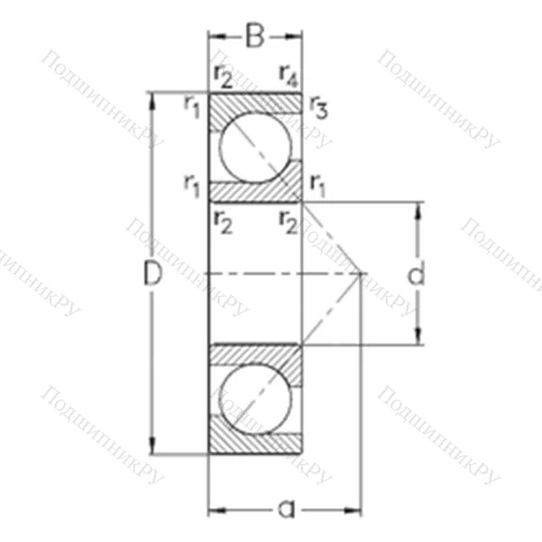 Подшипник шариковый радиально-упорный 7314-BECB-TVP