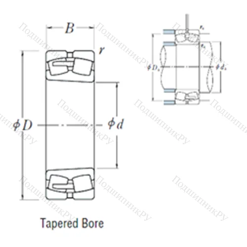 Подшипник роликовый радиальный самоцентрирующийся 24088CAK 30E 4
