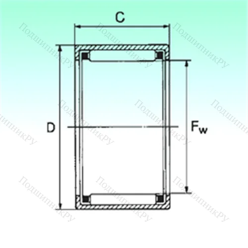Подшипник игольчатый радиальный HK 1312 от производителя  NBS