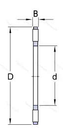 Подшипник  AXK 1528 (999802) размер 15x28x2 от производителя  SKF