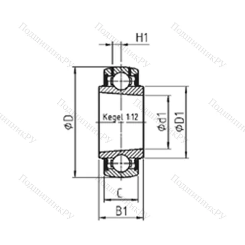 Подшипник шариковый радиальный UK 215