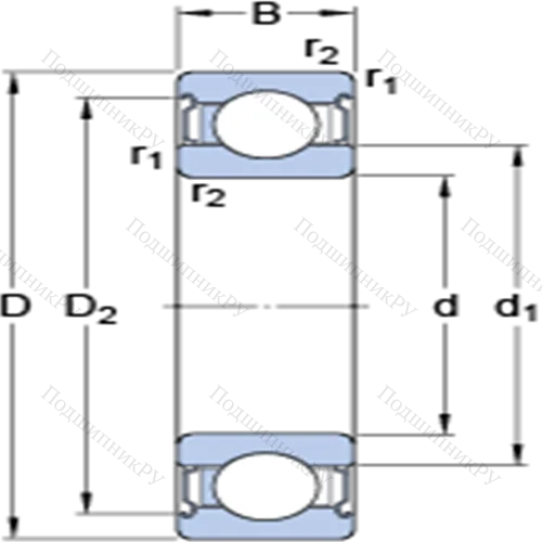 Однорядные радиальные шарикоподшипники для высоких температур 6313-2Z/VA 228 от производителя  SKF