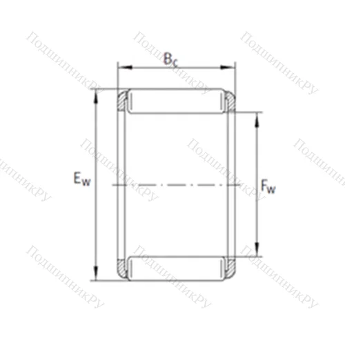 Подшипник игольчатый радиальный KZK 30x37x16