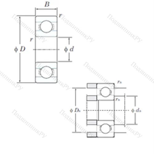 Подшипник шариковый радиальный ML 4007 от производителя  KOYO