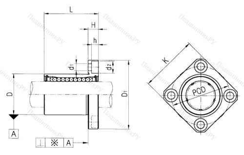 Подшипник LMEK 8 UU в Омске