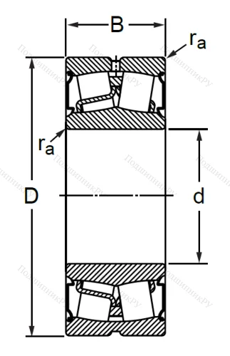 Сферический роликовый подшипник BS 2-2205 2CS в Омске