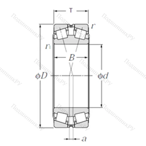 Подшипник роликовый радиально-упорный 323136E 1 от производителя  NTN