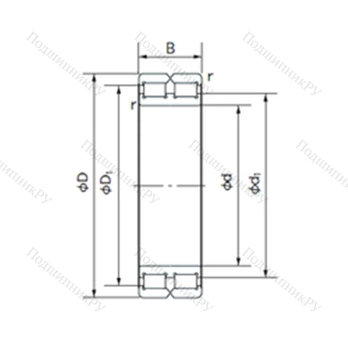 Подшипник роликовый радиальный