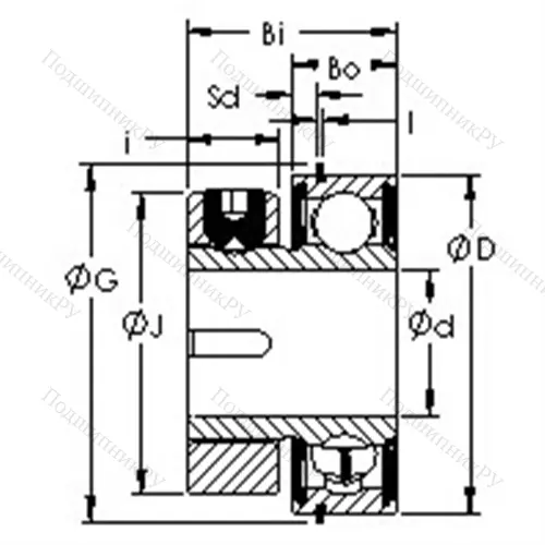 Подшипниковый узел S 1PPG 7-4 от производителя  AST
