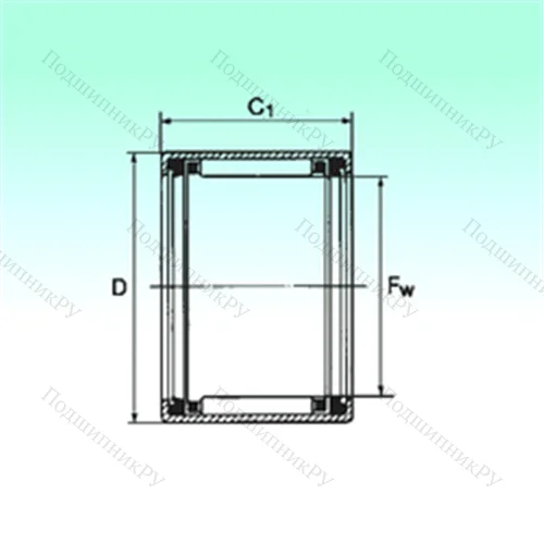 Подшипник игольчатый радиальный HK 1516 2RS от производителя  NBS Подшипник игольчатый радиальный HK 1516 2RS от производителя  NBS