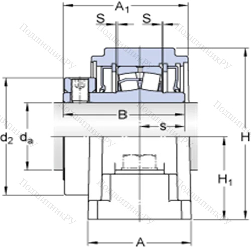 Стационарные роликоподшипниковые узлы (SKF ConCentra, для дюймовых валов) SYE 3 1/2 от производителя  SKF