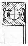 Подшипник  750210 (6210-2RSN) размер 50x90x20