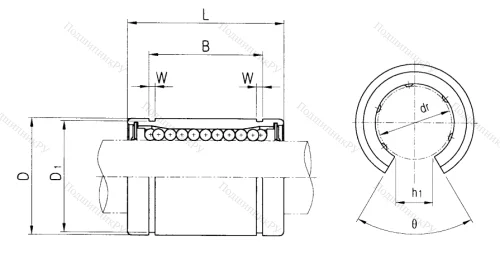 Подшипник LM 12 UU OP в Омске