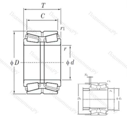 Подшипник роликовый радиально-упорный 46T 30319JR/85 от производителя  KOYO
