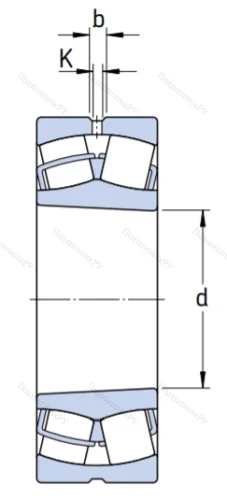 Сферический роликовый подшипник с конической посадкой на вал 22320 EK от производителя  SKF