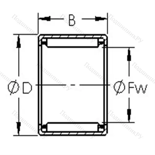 Подшипники игольчатые, дюймовая серия SCE 4412 от производителя  AST