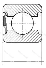 Подшипник 6322 RS размер 110x240x50 от производителя  SKF