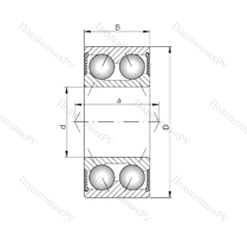 Подшипник шариковый радиально-упорный 3312-2RS от производителя  CRAFT
