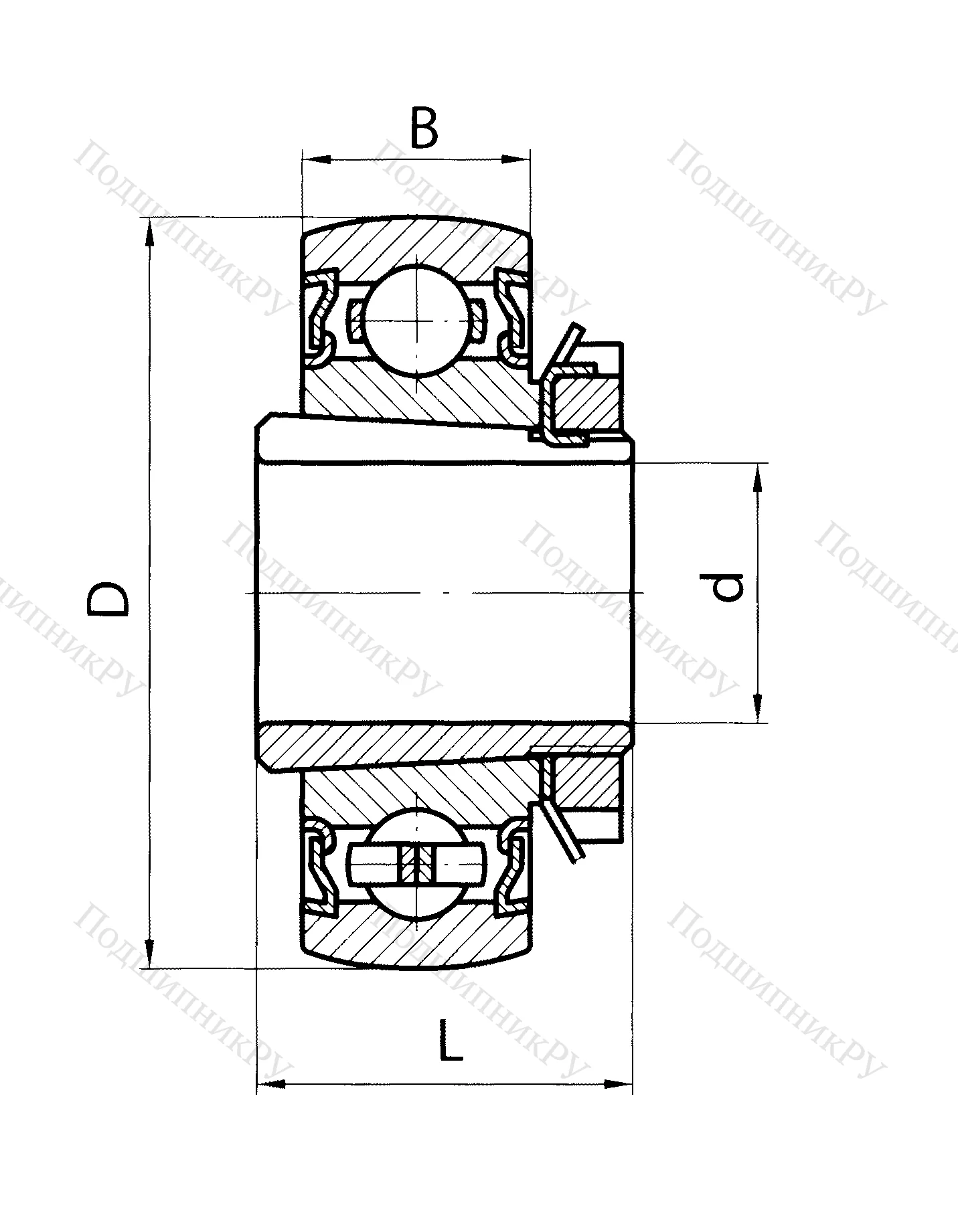 Шариковый однорядный подшипник 680210 A 2H 7C 17 в Омске