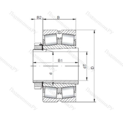 Подшипник роликовый радиальный самоцентрирующийся 22319 KCW 33+H 2319 от производителя  CX