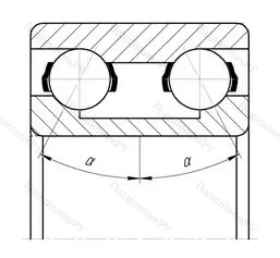Подшипник 3212 2RS размер 60x110x36,5 от производителя  SKF