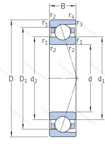 Сверхточный подшипник 7000 CDGA/HCP 4A от производителя  SKF