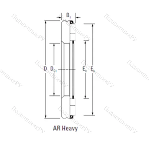 Подшипник игольчатый упорный AR 16 80 140 от производителя  TIMKEN